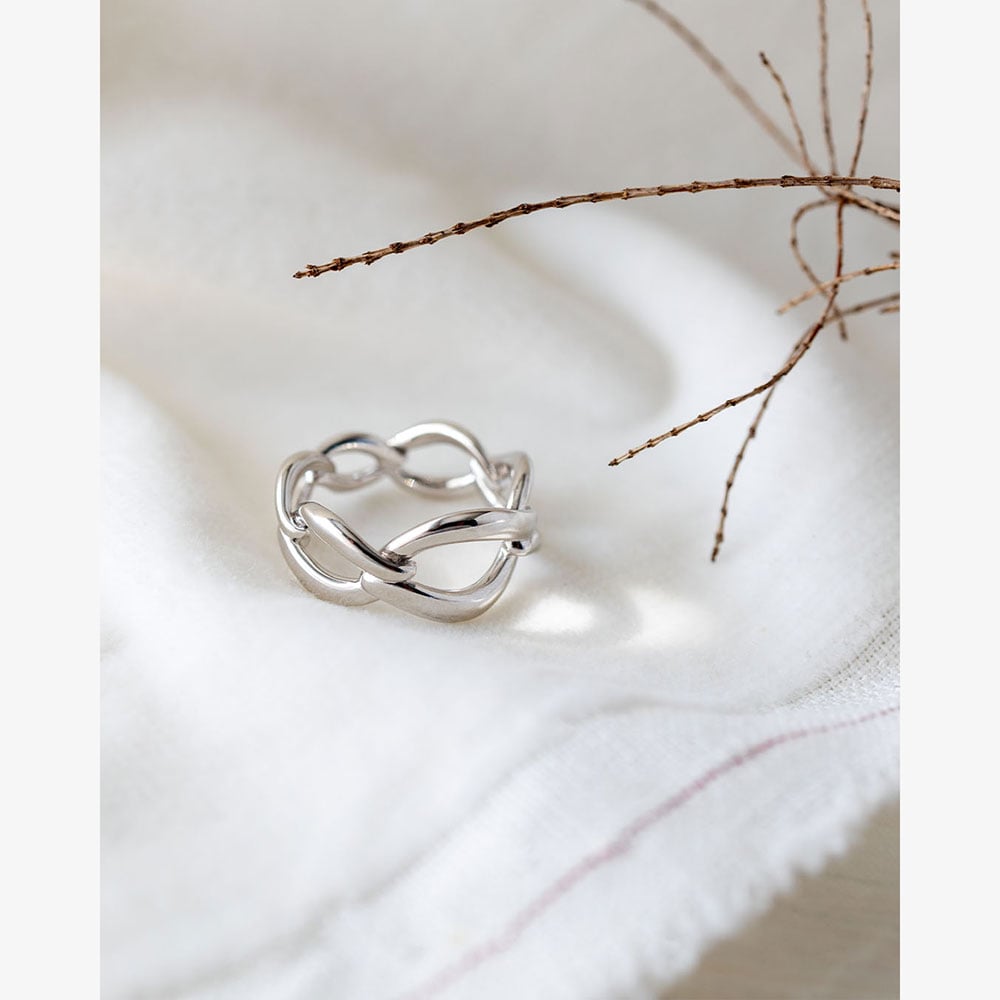 Kit Heath Entwine Twine Link Ring 21143RP