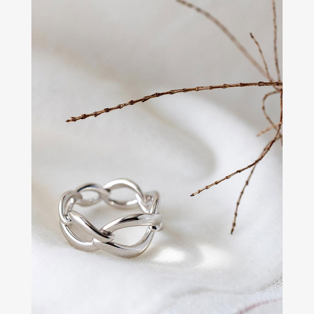 Kit Heath Entwine Twine Link Ring 21143RP