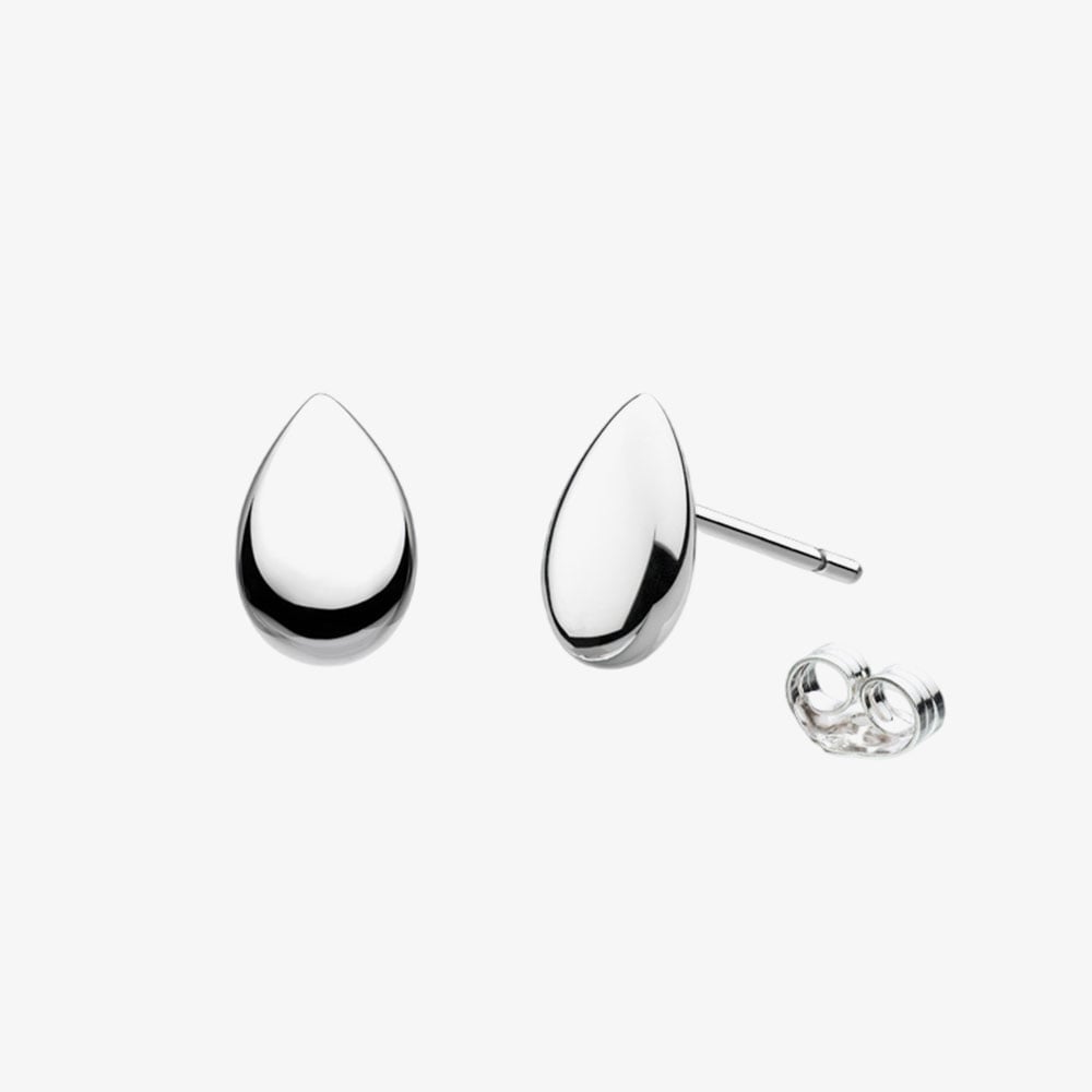 Kit Heath Coast Pebble Smooth Stud Earrings 40151RP