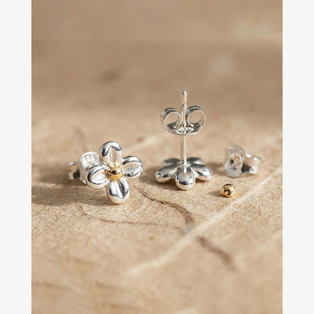 Kit Heath Blossom Flyte Honey Flower Stud Earrings 40343GRP