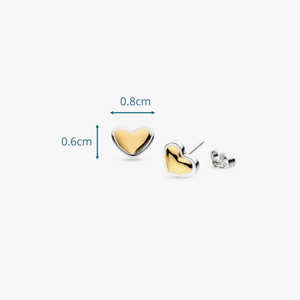 Kit Heath Heart Of Gold Stud Earrings 40532GRP