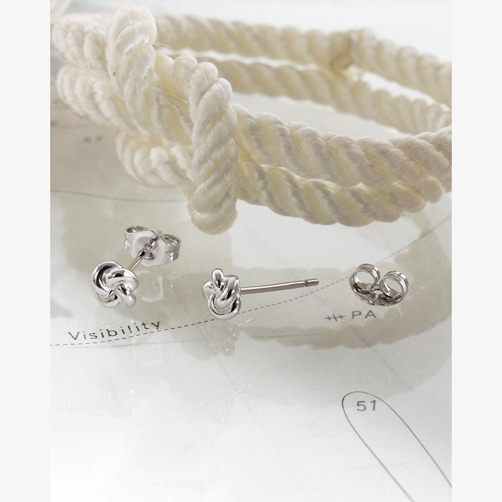 Kit Heath Marina Tide Knot Stud Earrings 41060RP