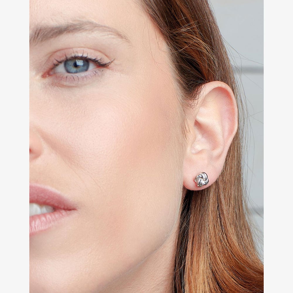Kit Heath Marina Tide Knot Stud Earrings 41060RP