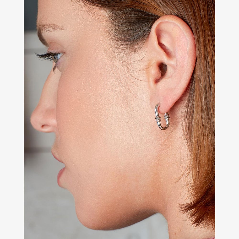 Kit Heath Marina Rope Bar Link Hoop Stud Earrings 41092RP