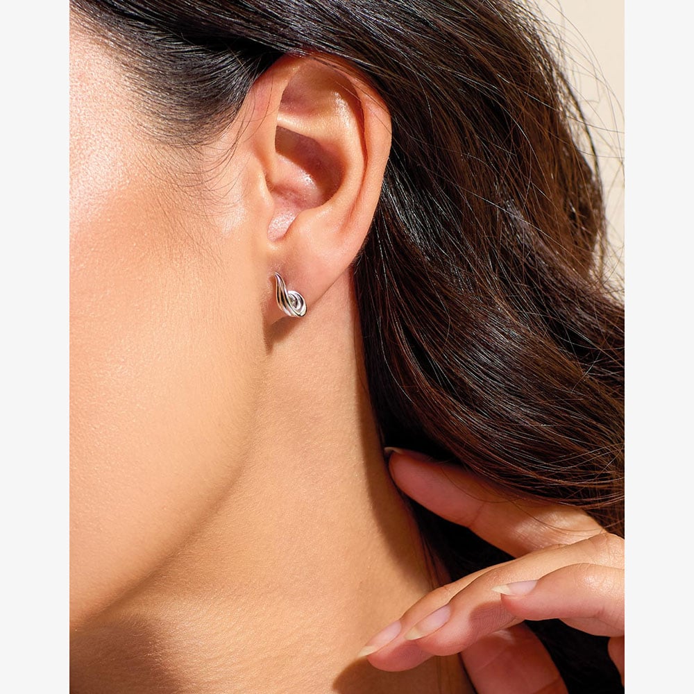 Kit Heath Océane Shell Wave Stud Earrings 41211RP