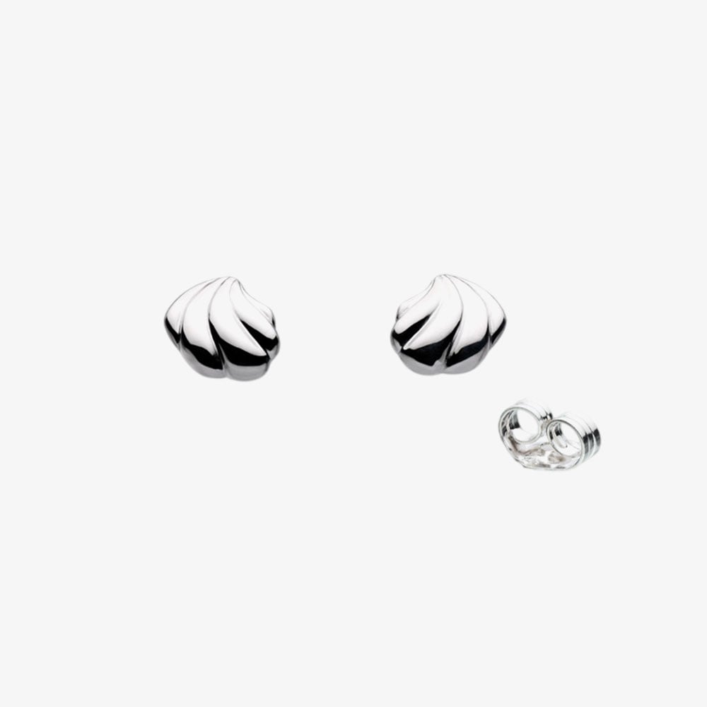 Kit Heath Océane Shell Echo Petite Rounded Stud Earrings 41212RP