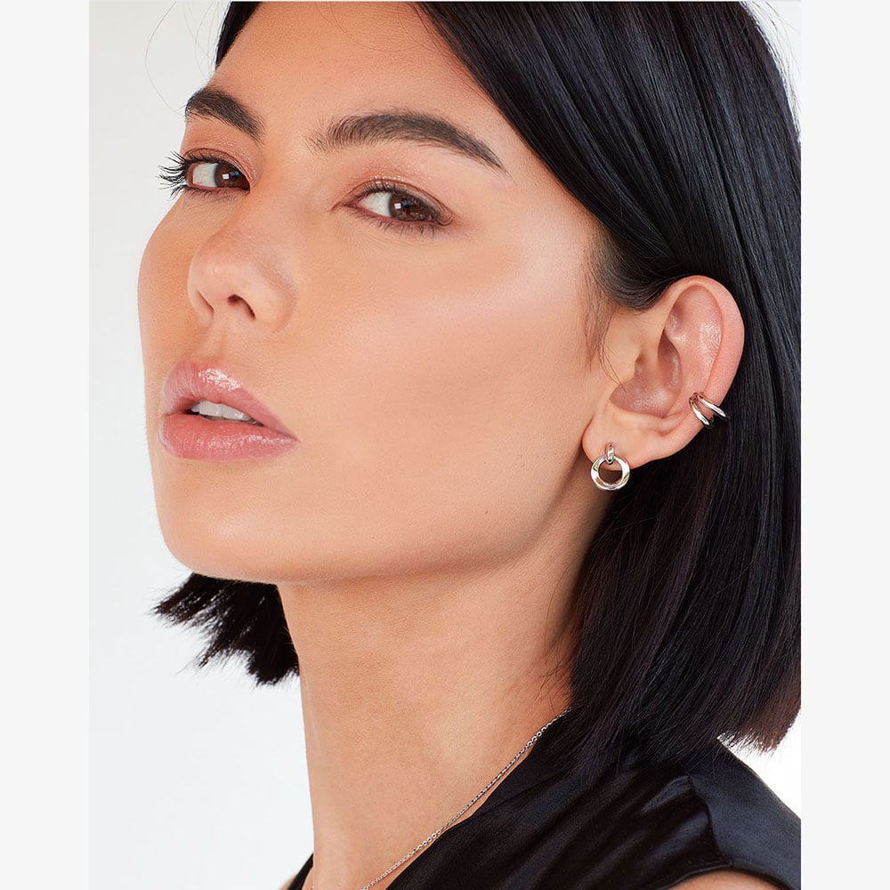 Kit Heath Bevel Cirque Link Stud Earrings 4172RP