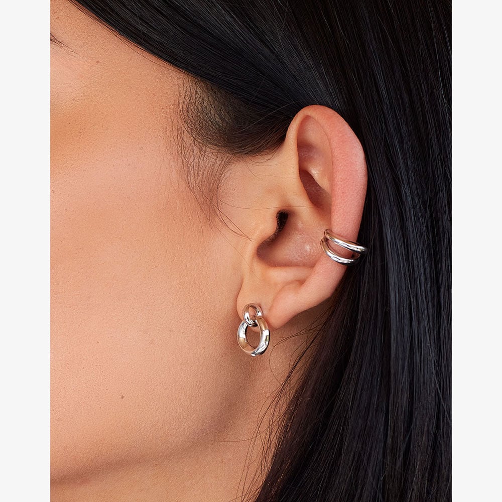 Kit Heath Bevel Cirque Link Stud Earrings 4172RP