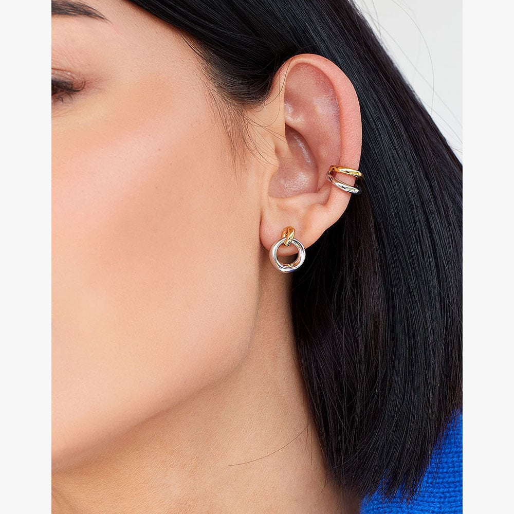 Kit Heath Bevel Cirque Link Golden Solo Ear Cuff Earrings 41886RP
