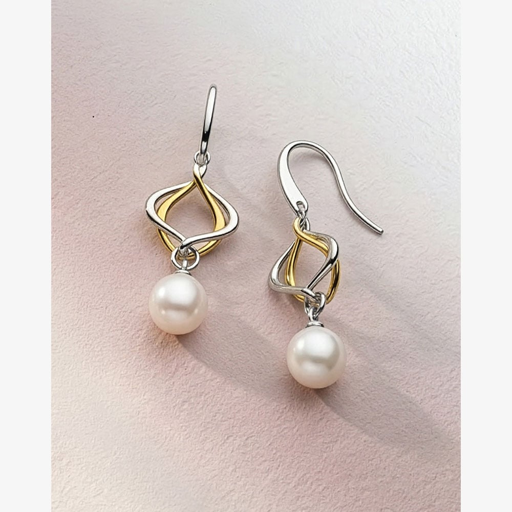 Kit Heath Alicia Pearl Golden Drop Earrings 50021GFP