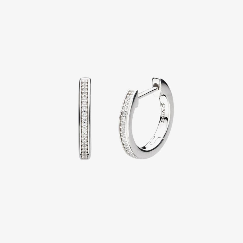 Kit Heath Revival Classic Glitz Hinged Hoop Earrings 50428CZ