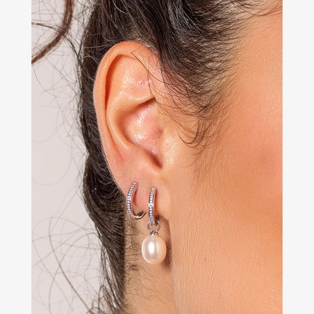 Kit Heath Revival Classic Glitz Hinged Hoop Earrings 50428CZ