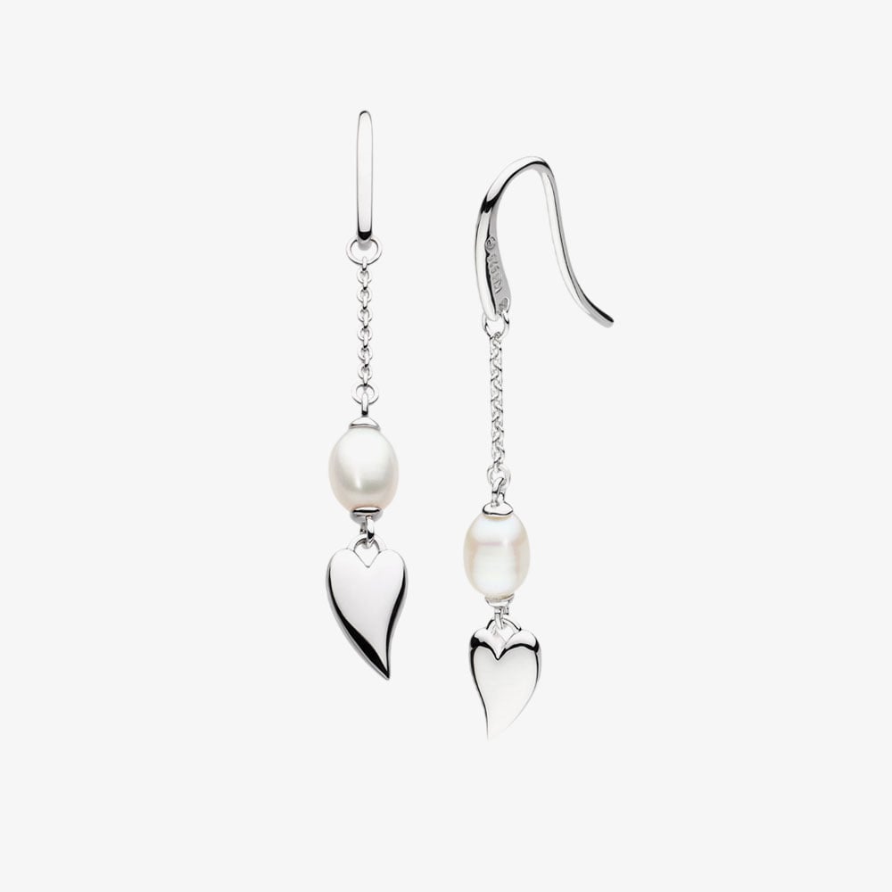Kit Heath Desire Kiss Pearl Chain Drop Earrings 50515FP
