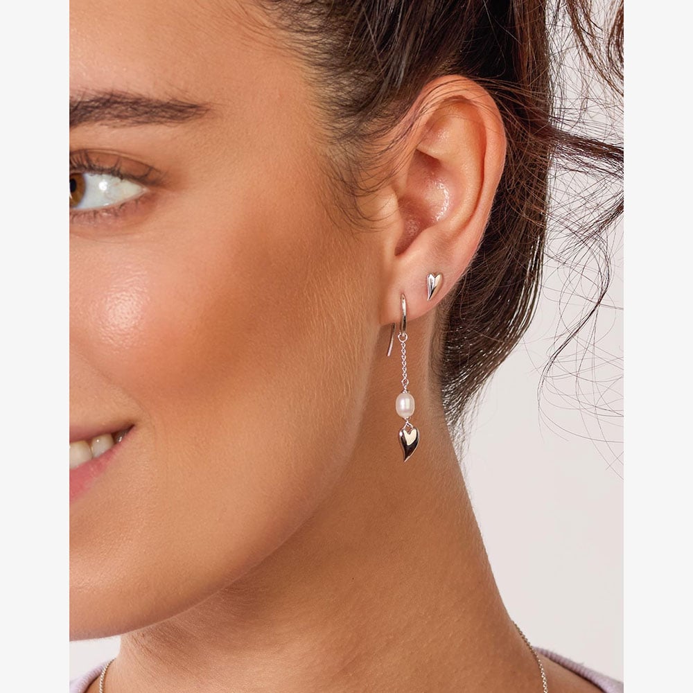 Kit Heath Desire Kiss Pearl Chain Drop Earrings 50515FP