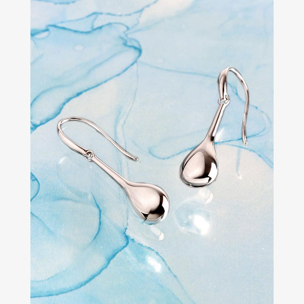 Kit Heath Coast Pebble Smooth Elegant Drop Earrings 60154RP