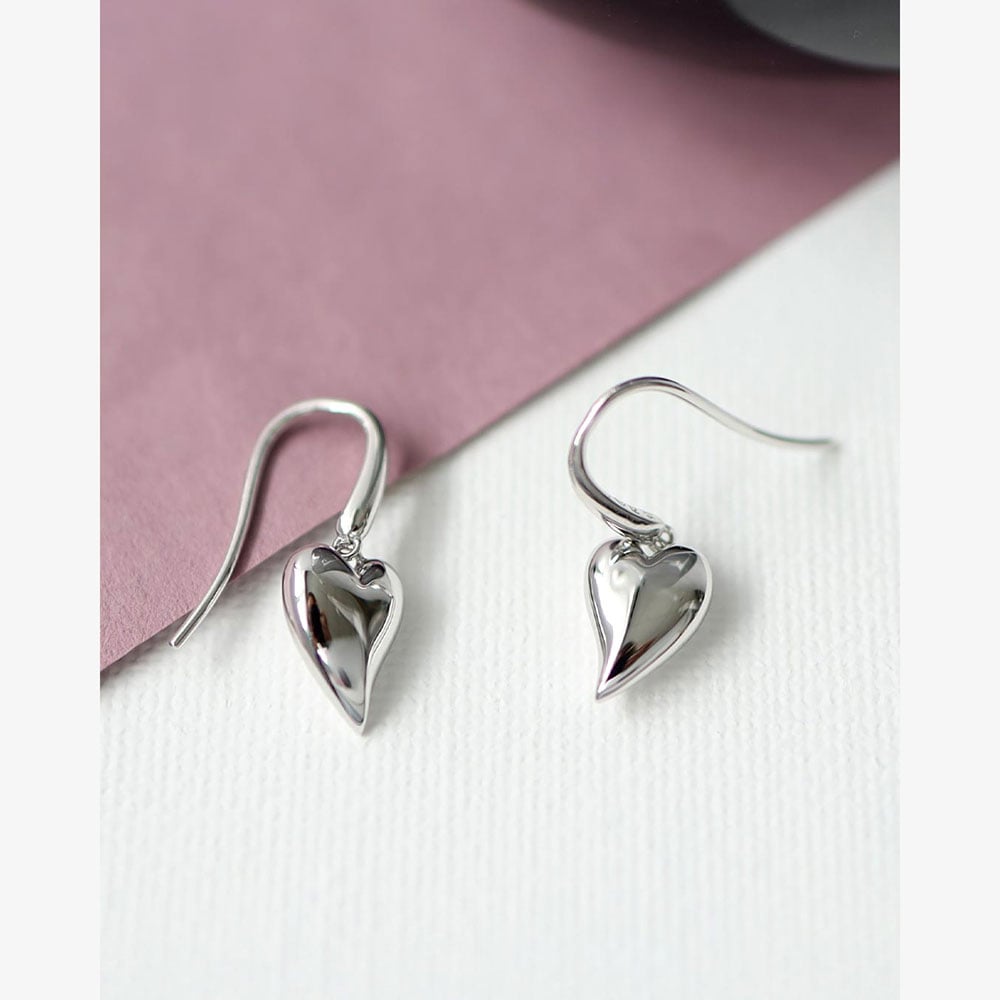 Kit Heath Desire Cherish Heart Drop Earrings 60507RP