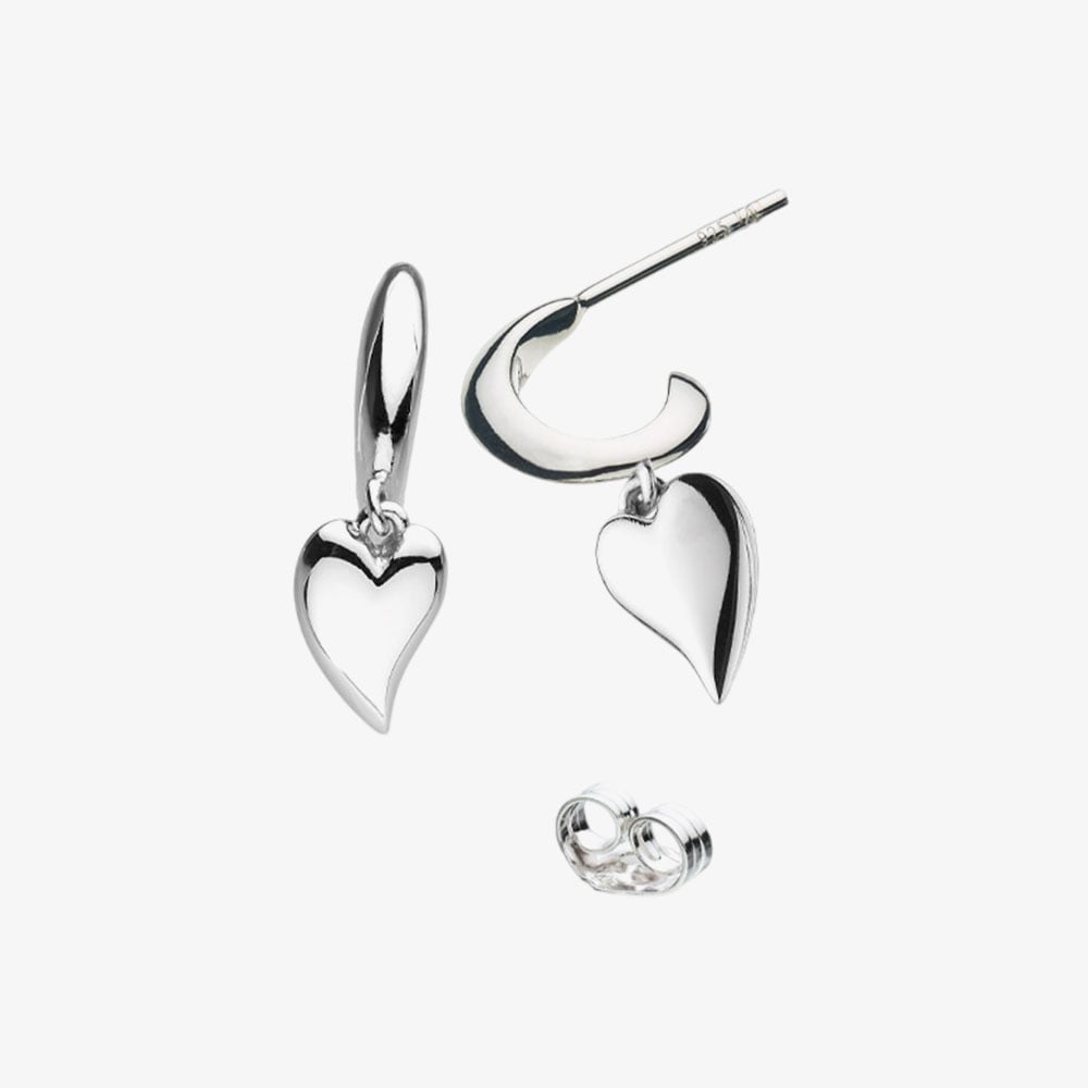 Kit Heath Desire Kiss Mini Heart Hoop Earrings 60BKRP
