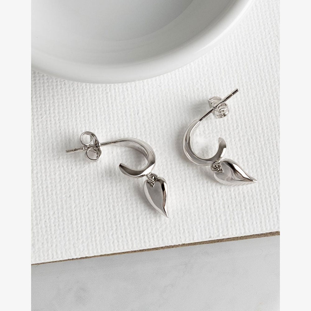 Kit Heath Desire Kiss Mini Heart Hoop Earrings 60BKRP