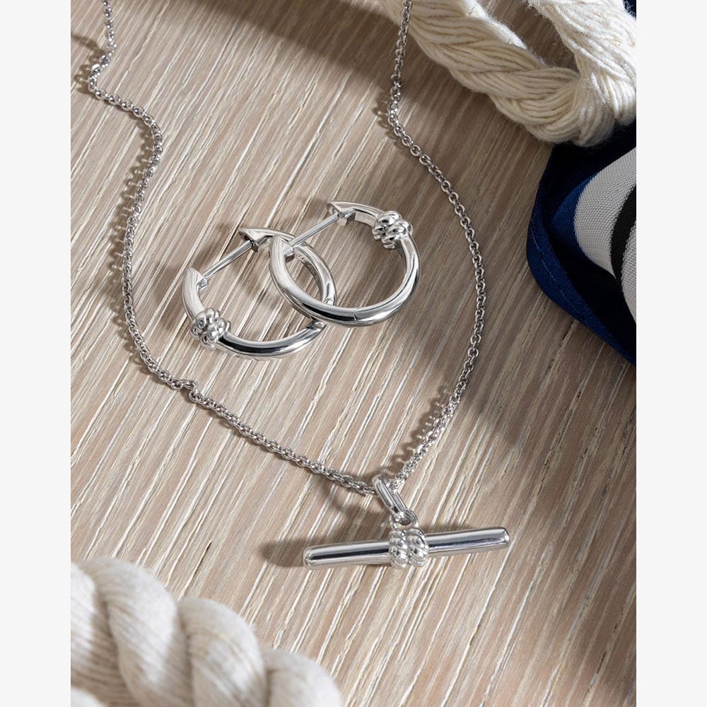 Kit Heath Marina Rope Bar Hoop Earrings 61090RP