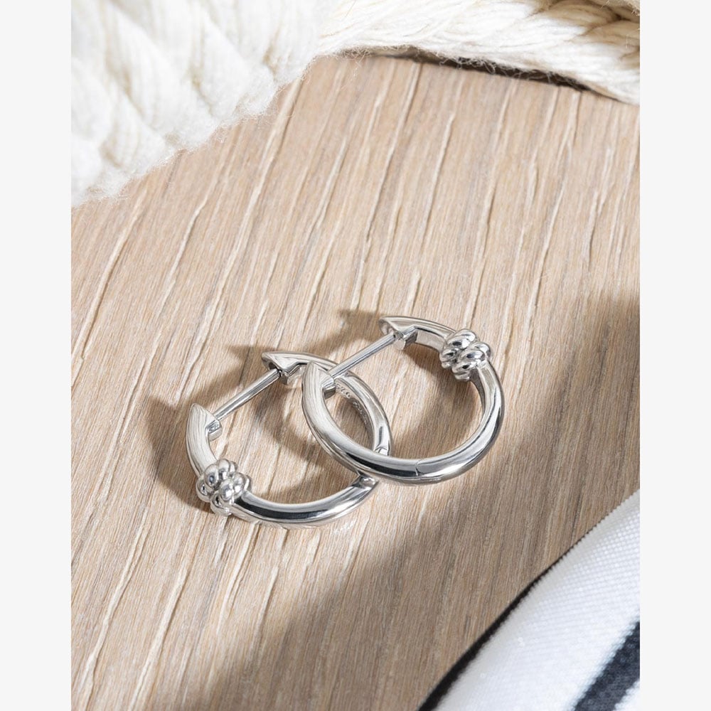 Kit Heath Marina Rope Bar Hoop Earrings 61090RP