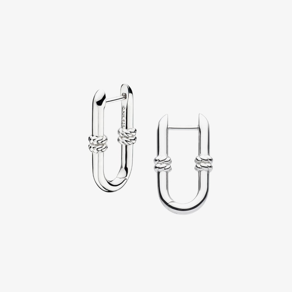 Kit Heath Marina Rope Bar Link Hoop Earrings 61091RP