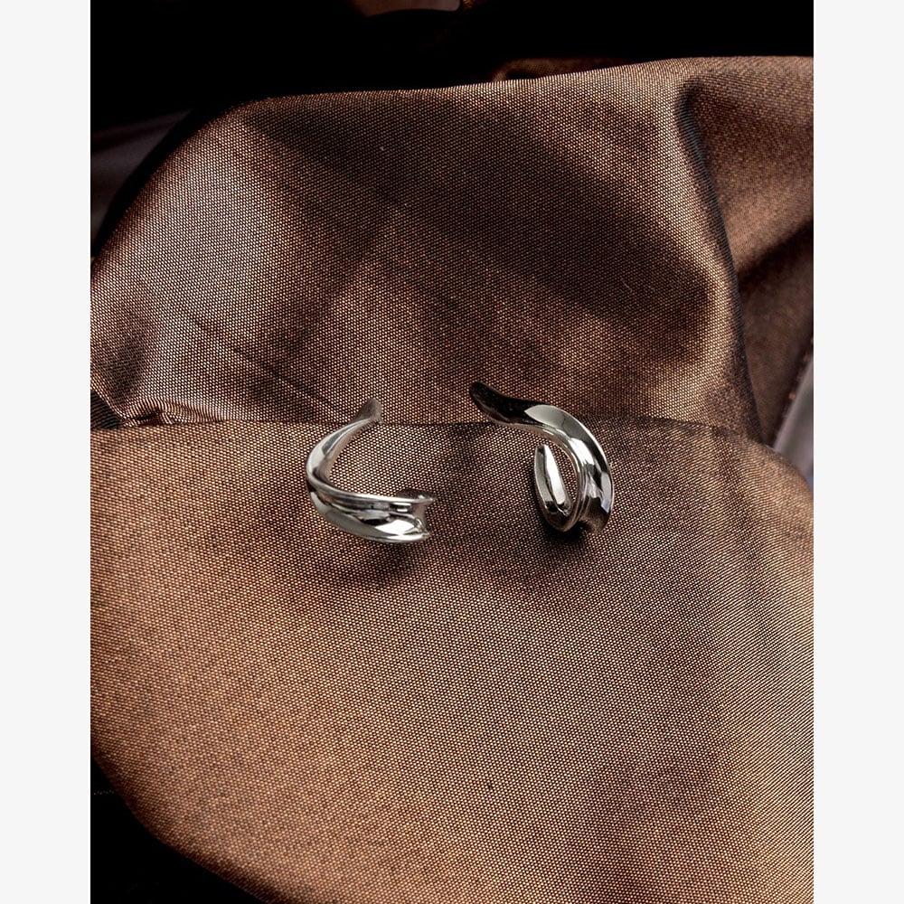 Kit Heath Serenity Loop Semi Hoop Stud Earrings 61182RP