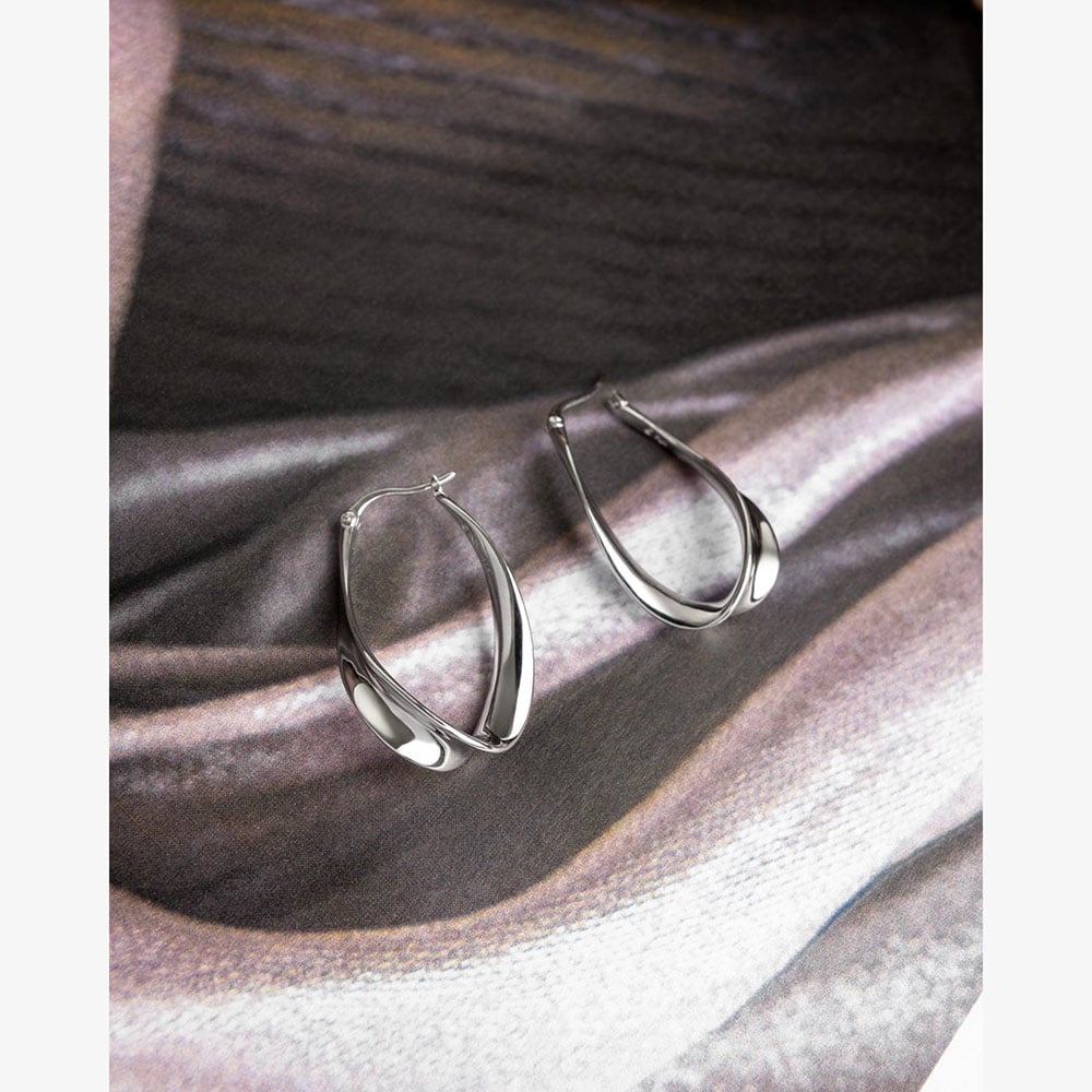 Kit Heath Serenity Loop Grande Hoop Earrings 61185RP