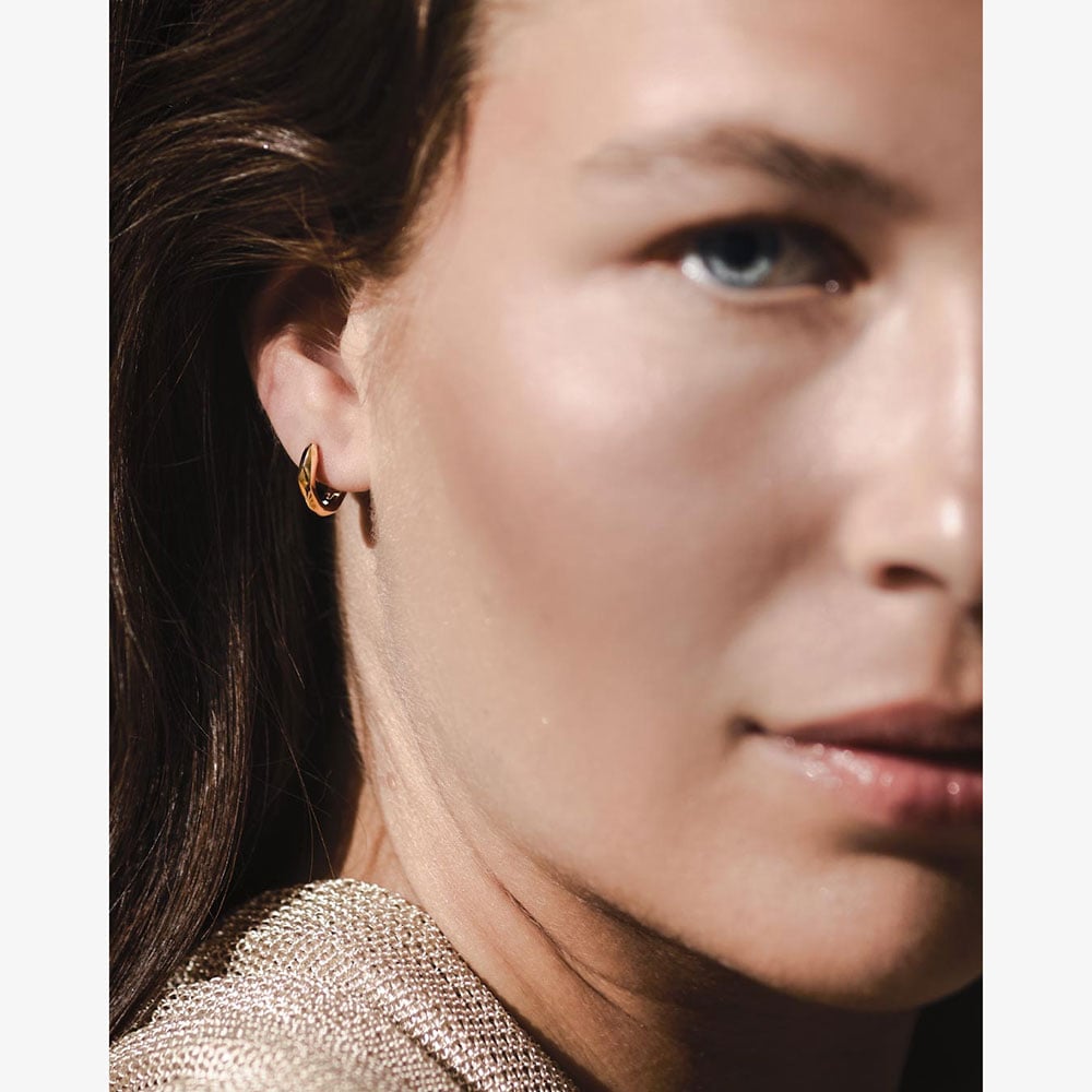 Kit Heath Glint Geo Golden Hoop Earrings 61252GRP