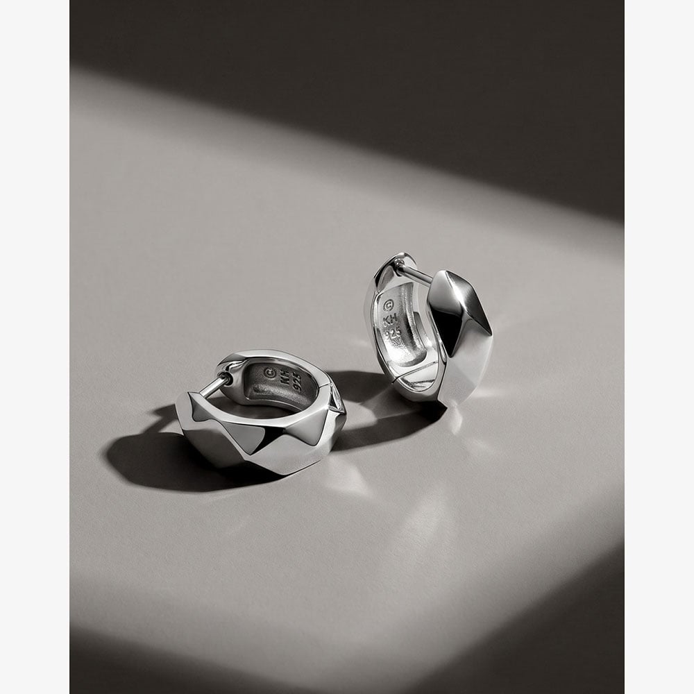 Kit Heath Glint Geo Wide Hoop Earrings 61253RP