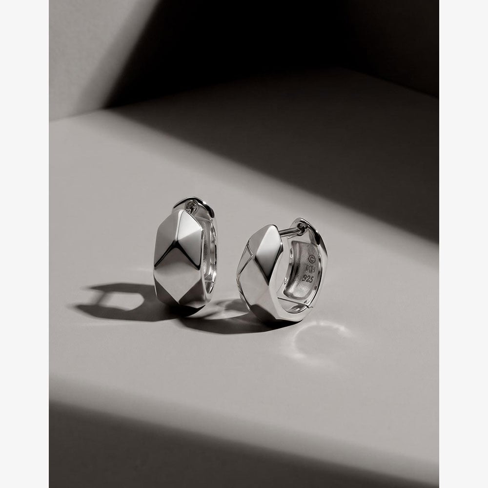 Kit Heath Glint Geo Wide Hoop Earrings 61253RP