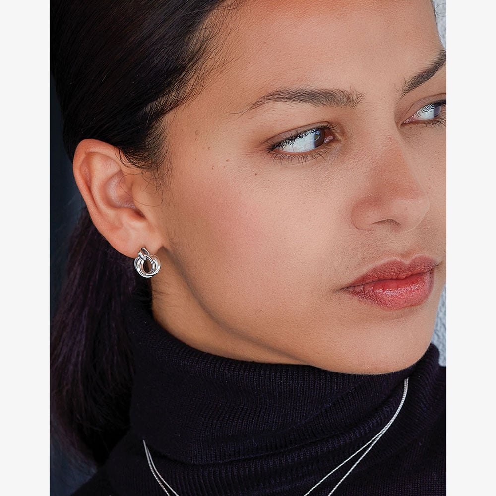 Kit Heath Bevel Trilogy Stud Drop Earrings 6168RP