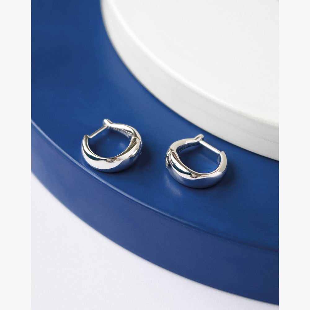 Kit Heath Bevel Cirque Small Huggie Hoop Earrings 6175RP