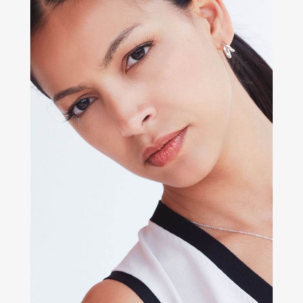 Kit Heath Bevel Cirque Link Twin Hoop Earrings 61886RP