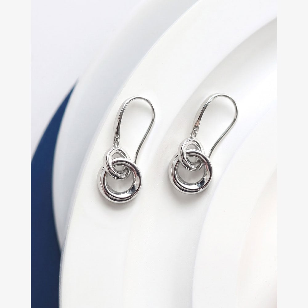 Kit Heath Bevel Cirque Link Drop Earrings 6188RP