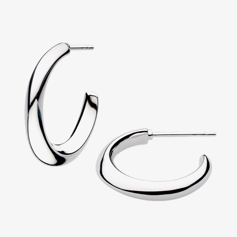 Kit Heath Bevel Cirque Midi 20mm Hoop Earrings 6190RP