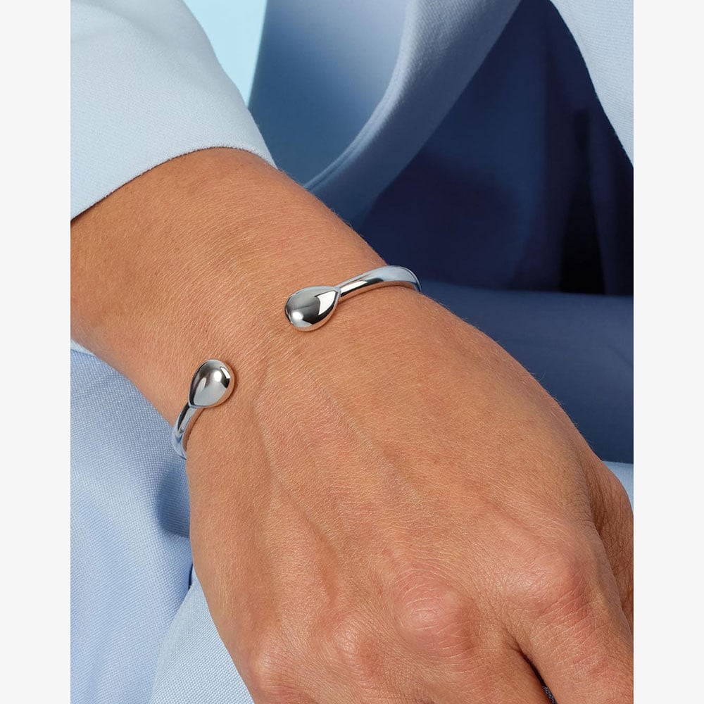 Kit Heath Coast Pebble Smooth Hinged Bangle 70152RPML