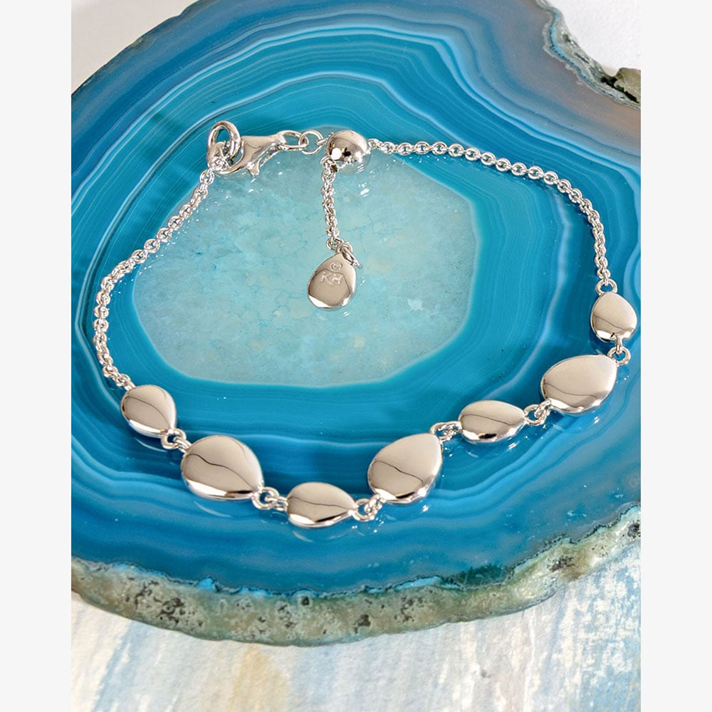 Kit Heath Coast Pebbles Linking Pebbles 7 Inch Bracelet 70209RP