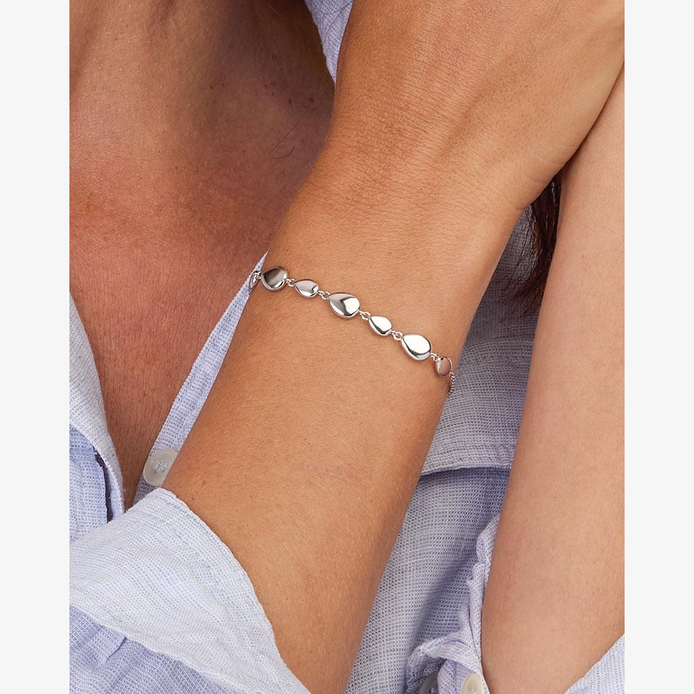 Kit Heath Coast Pebbles Linking Pebbles 7 Inch Bracelet 70209RP