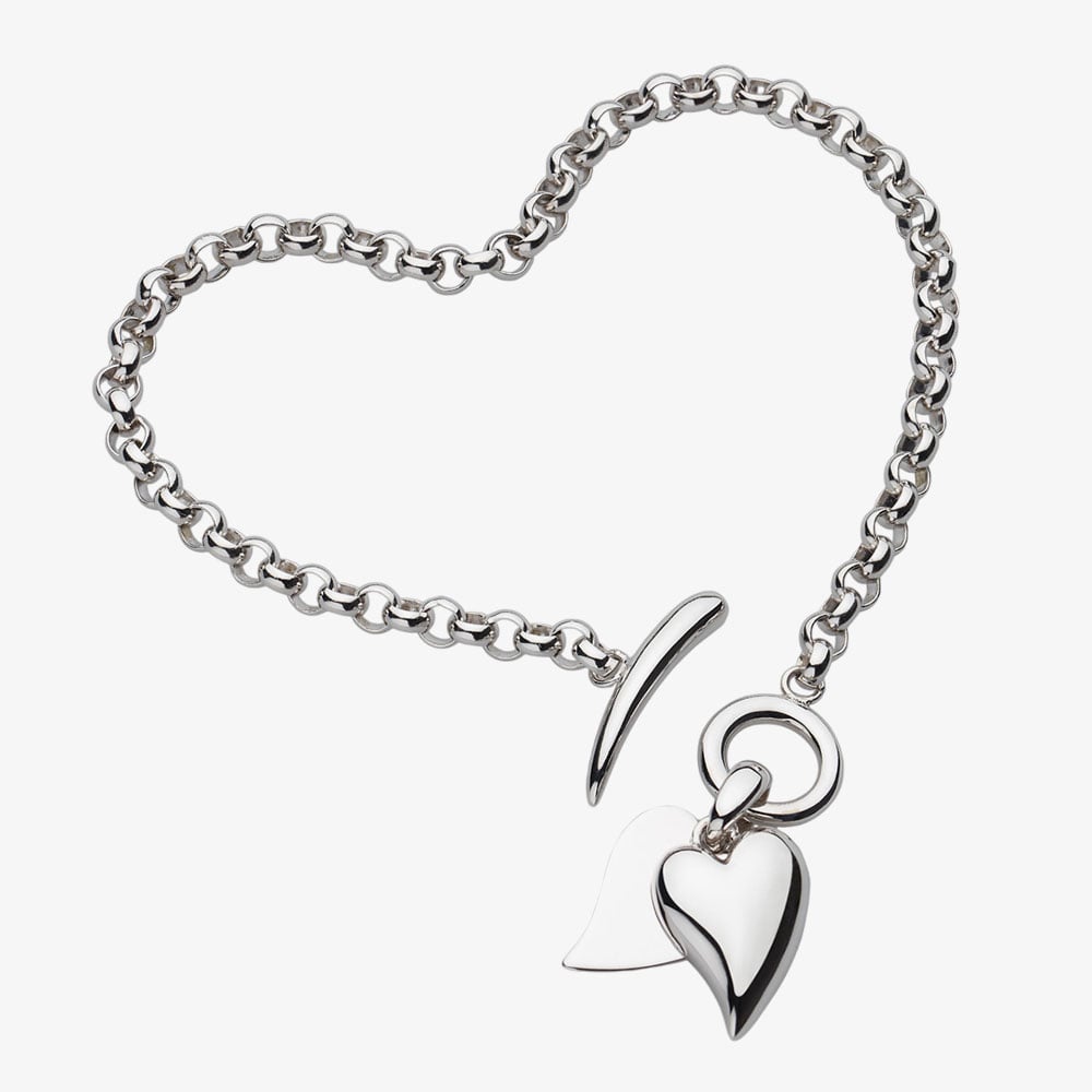 Kit Heath Desire Love Duet Heart 7.5 Inch T-Bar Bracelet 70507RP