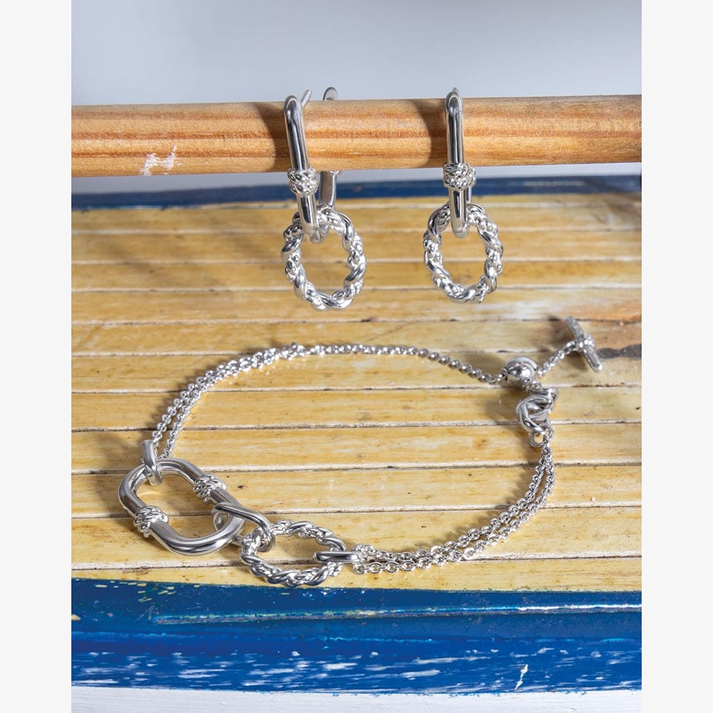 Kit Heath Marina Rope Link Grande Twin 7 Inch Slider Bracelet 71097RP