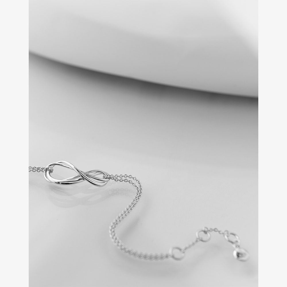 Kit Heath Infinity Double Chain 7.5 Inch Bracelet 71161RP
