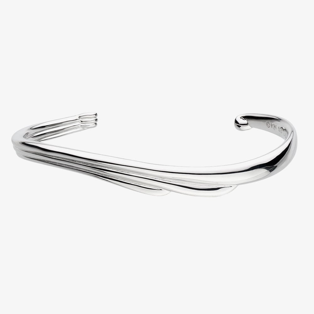 Kit Heath Océane Shell Wave Narrow Cuff Bangle 71211RPSM