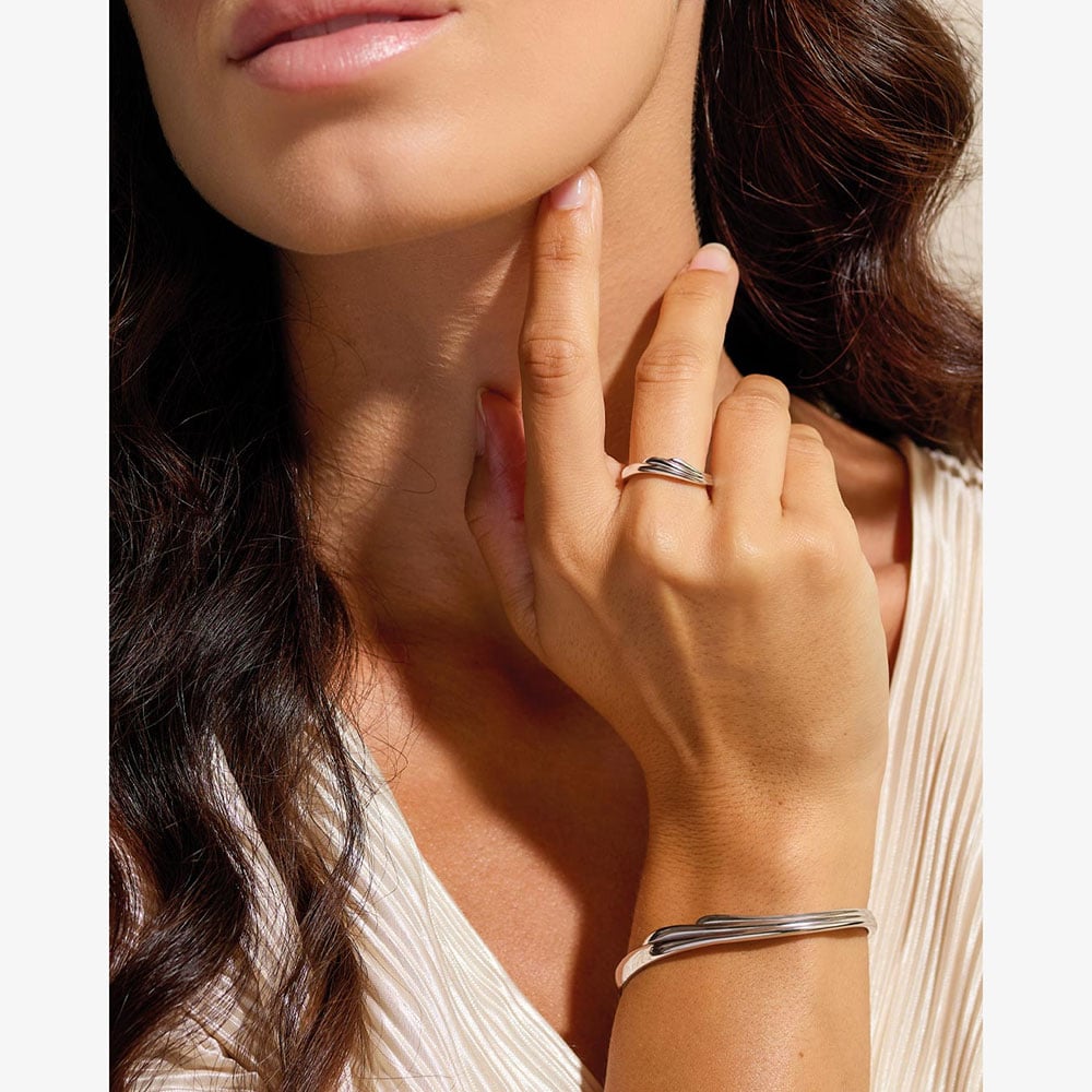 Kit Heath Océane Shell Wave Narrow Cuff Bangle 71211RP