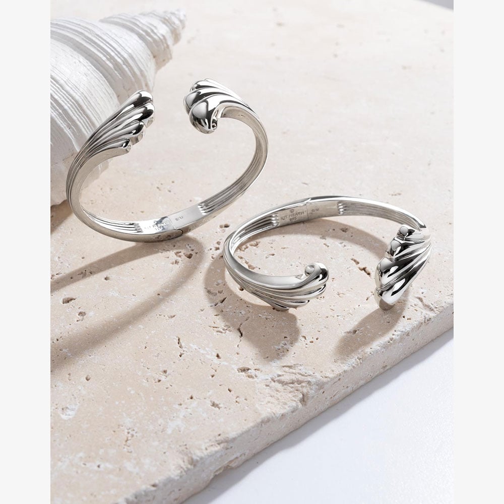 Kit Heath Océane Shell Echo Grande Hinged Bangle 71215RP