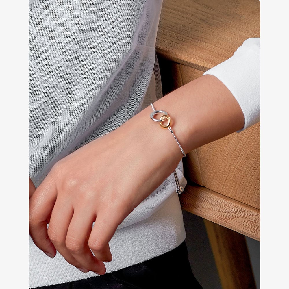 Kit Heath Bevel Cirque Link Golden Toggle Bracelet 7187GRP
