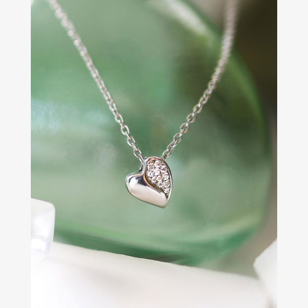 Kit Heath Miniatures Sweet Heart Pavé 17 Inch Necklace 90032CZ