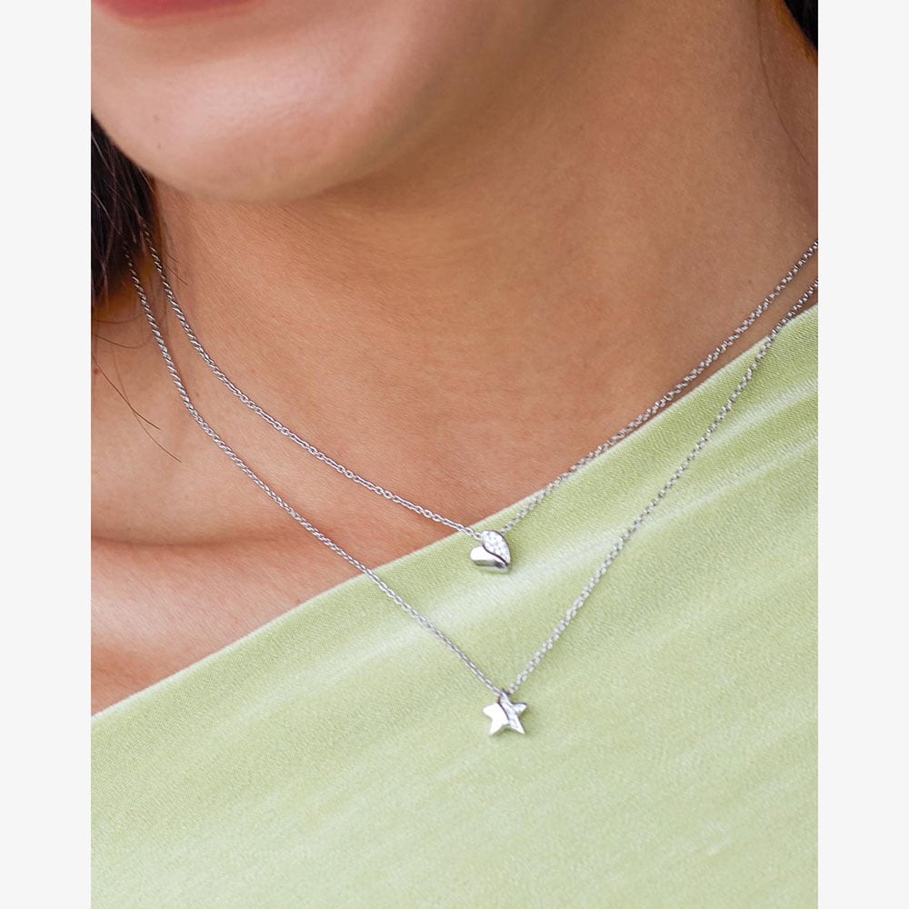 Kit Heath Miniatures Sweet Heart Pavé 17 Inch Necklace 90032CZ