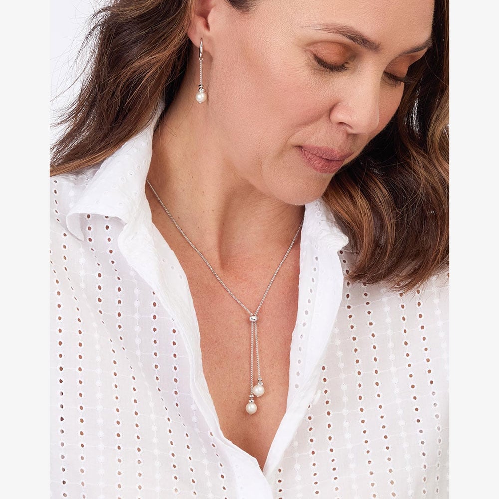 Kit Heath Coast Tumble Pearl 22 Inch Lariat Necklace 90166FP