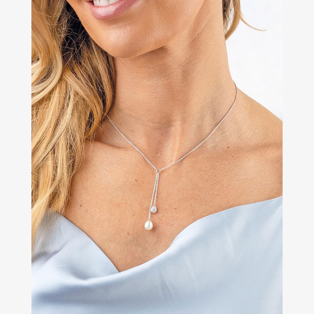 Kit Heath Coast Pebble Glisten Pavé 17 Inch Necklace 90181FPC