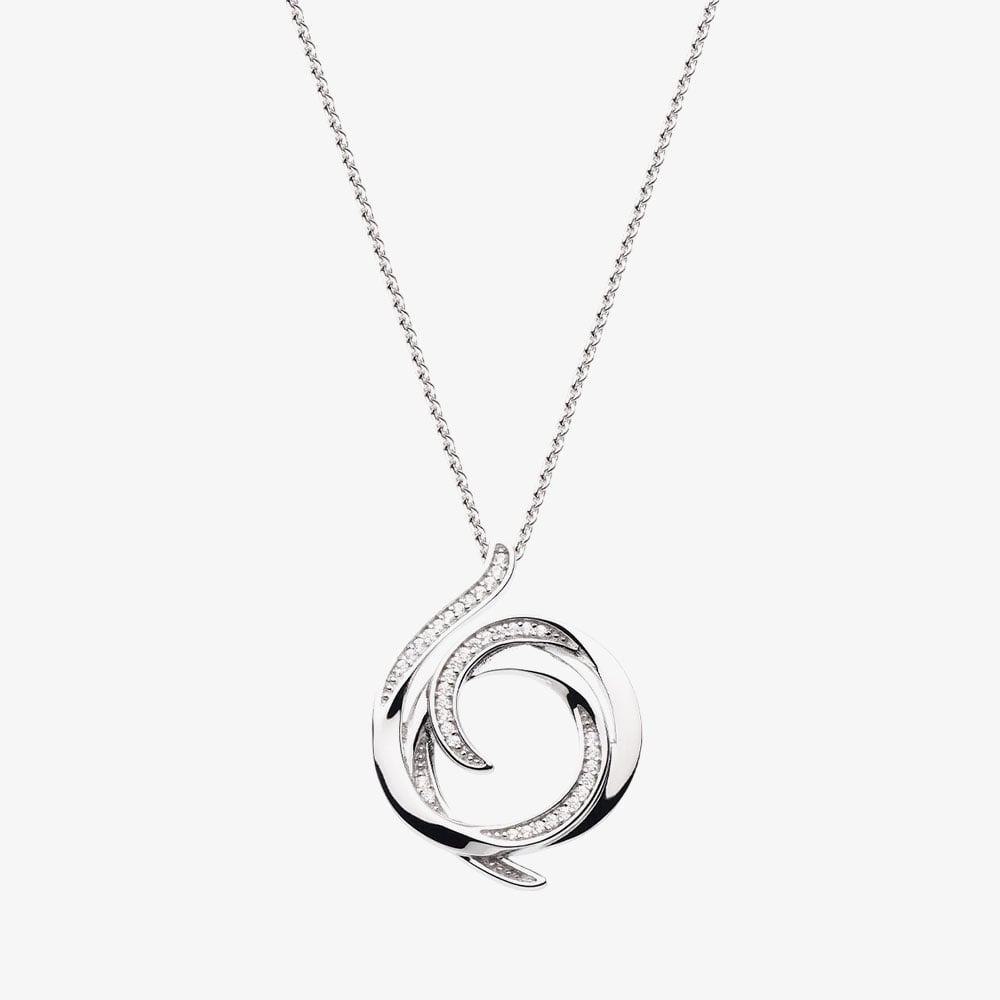 Kit Heath Entwine Helix Wrap Pavé 18 Inch Necklace 90235CZ